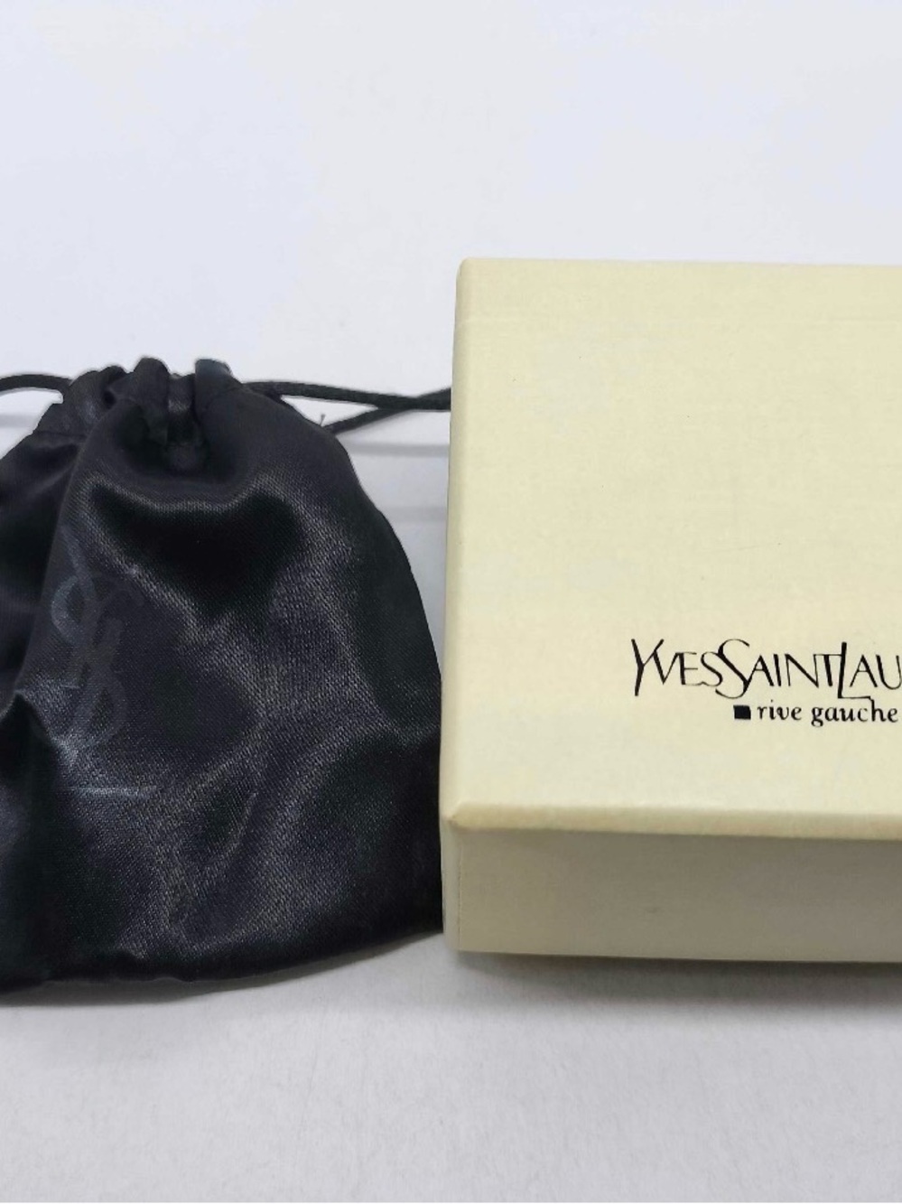 Yves Saint Laurent Gold-Tone YSL Logo and Clover Charm Bracelet - Picture 5 of 6